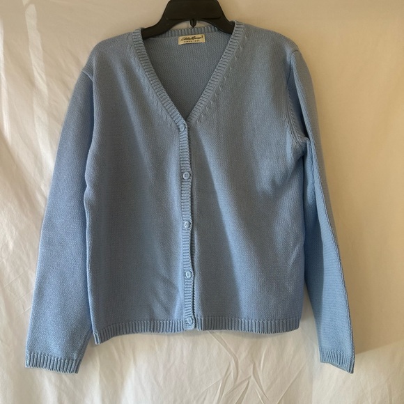 Eddie Bauer Blue Cardigan - Picture 1 of 5